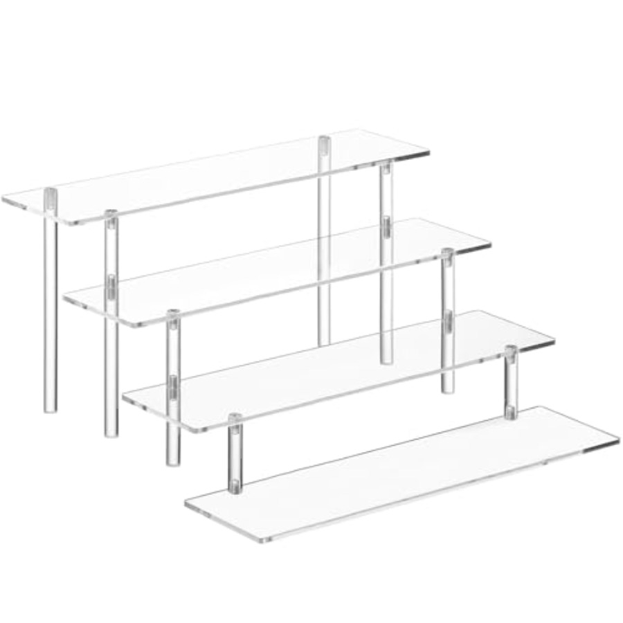 Perfume Fragrance Holder - Rak Penyimpanan Parfum Akrilik 4 Tingkat,