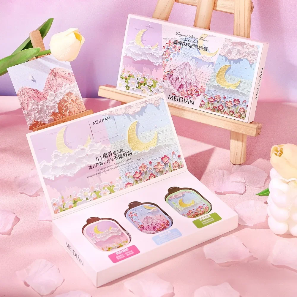 Perfume Zara Pink Flambe - Kotak balsam parfum bunga romantis, Set