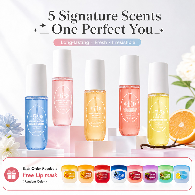 Vanilla Perfume Oil - Parfum Mist Body Spray 5 Aroma