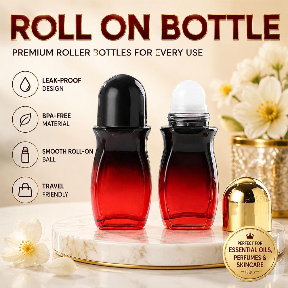 Attar Oil Roll On - Botol Roll On Kaca Tebal Upgrade,