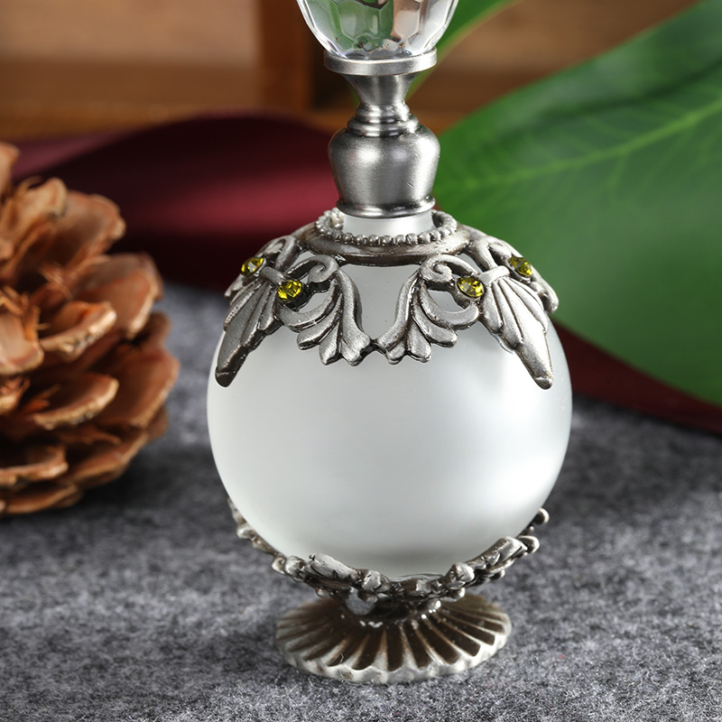 Botol parfum kaca logam perak  - Perfume Fragrance Holder ulasan dan harga