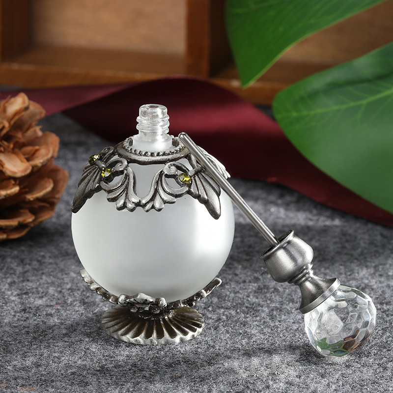 Botol parfum kaca logam perak  - Perfume Fragrance Holder ulasan dan harga