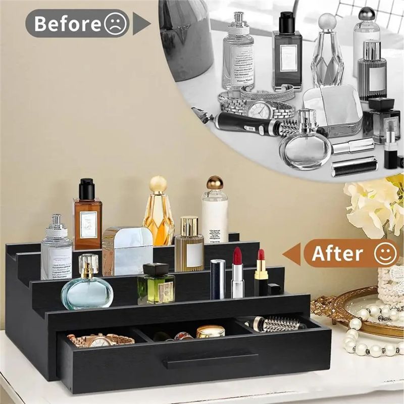 AEE4-Rak Parfum Tiga Tingkat T - Perfume Fragrance Holder ulasan dan harga