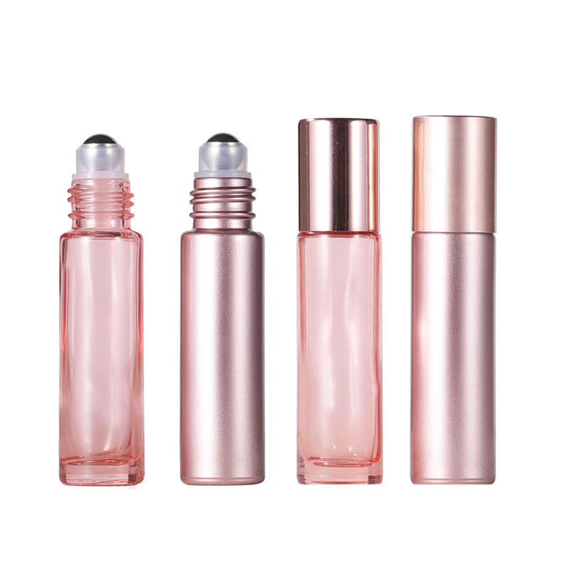 Botol parfum kaca Pink 5/10ml, - Attar Oil Roll On ulasan dan harga