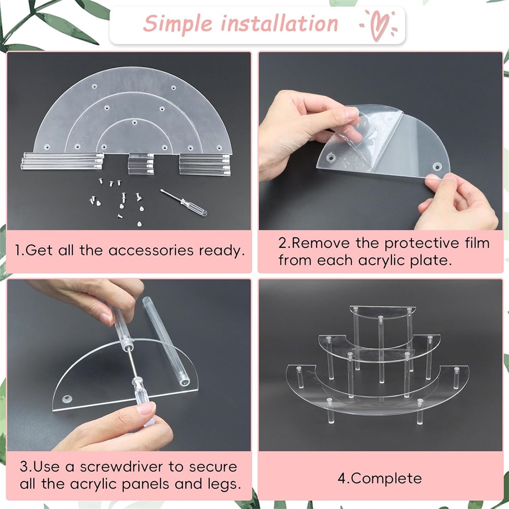 1/2 paket Rak Pajangan Akrilik - Perfume Fragrance Holder ulasan dan harga