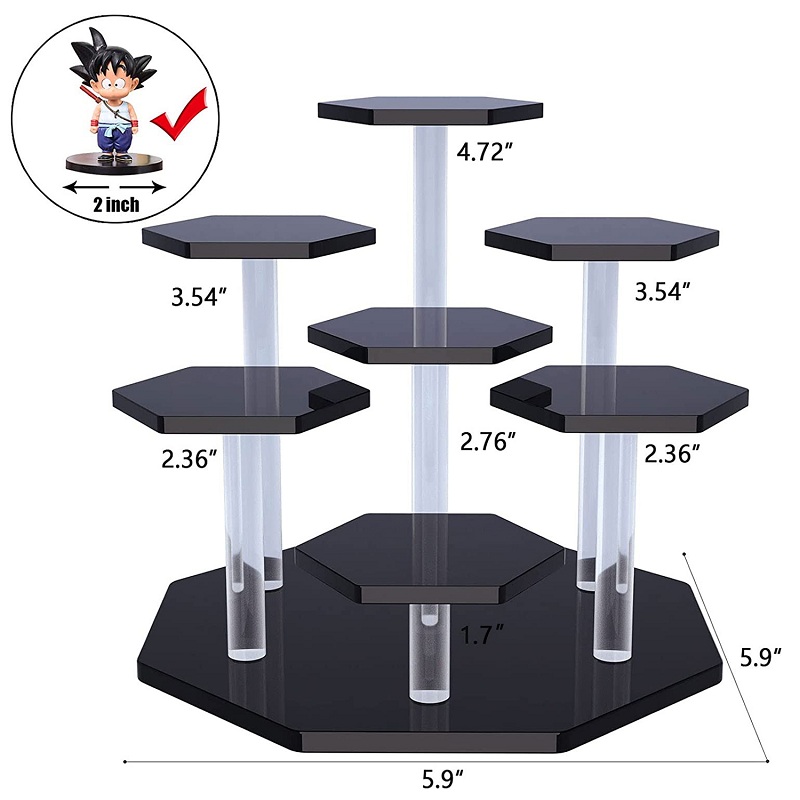 7-Tier Bening Acrylic Display  - Perfume Fragrance Holder ulasan dan harga