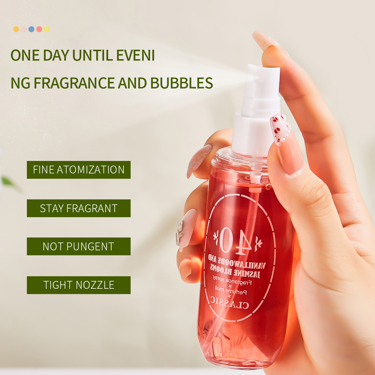 Parfum Mist Body Spray 5 Aroma - Vanilla Perfume Oil ulasan dan harga