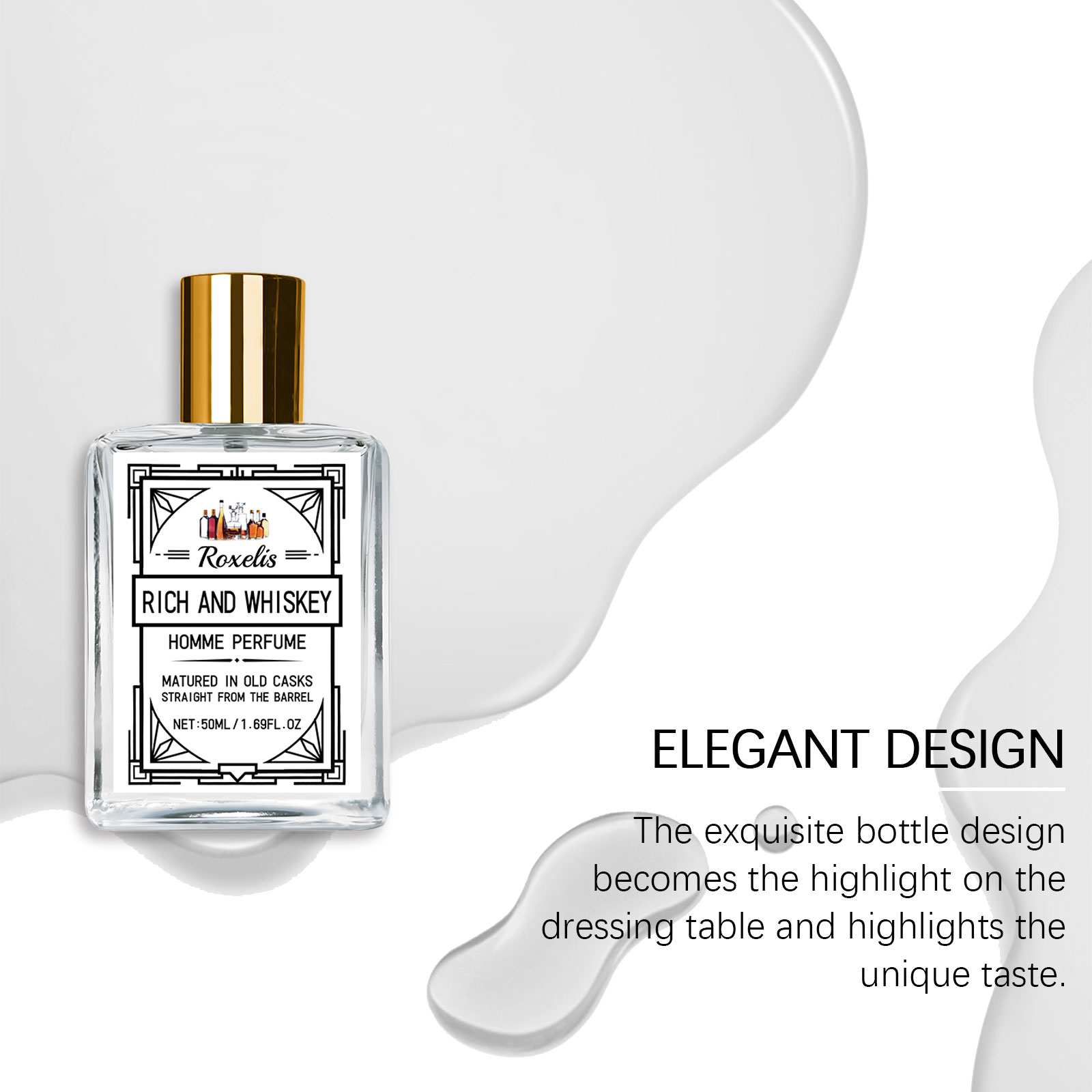 Roxelis 50ml Charm Whisky Parf - Perfume Fragrance Man ulasan dan harga