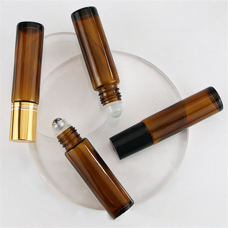 5 Buah Botol Kaca Amber Kosong - Attar Oil Roll On ulasan dan harga